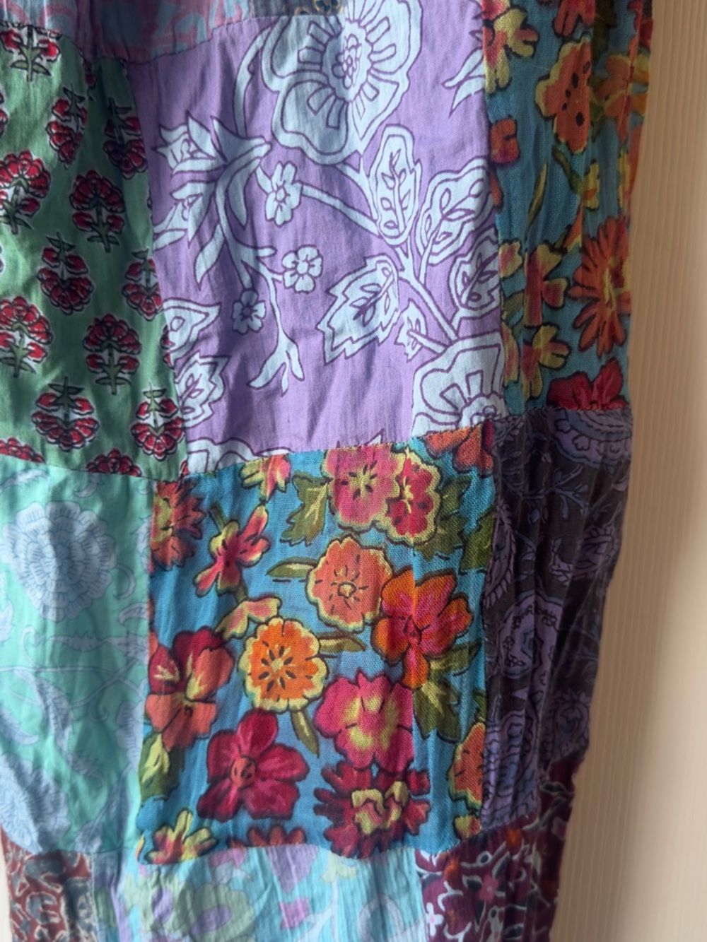 Hippie Forever Patchwork Harem Pants Womens Free Size Cotton Boho Jogger Multi - Picture 9 of 11